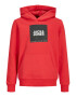 Jack & Jones Junior Majica 'Lock' rdeča / črna / bela - Pepit.si