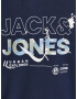 Jack & Jones Junior Majica modra / temno modra / zelena / bela - Pepit.si