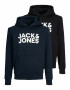 Jack & Jones Junior Majica mornarska / črna / bela - Pepit.si