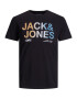 Jack & Jones Junior Majica 'Poky' črna / bela / rumena / modra - Pepit.si