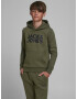 Jack & Jones Junior Majica temno zelena / črna - Pepit.si