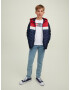 Jack & Jones Junior Prehodna jakna 'Hero' modra / rdeča / bela - Pepit.si