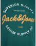 Jack & Jones Plus Majica 'ANDY' rumena / temno zelena / bela - Pepit.si