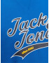 JACK & JONES Majica 'BECKS' marine / zlato-rumena / črna / bela - Pepit.si