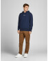 JACK & JONES Majica 'Bluwoody' temno modra / bela - Pepit.si