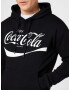 JACK & JONES Majica 'COCA COLA' črna / bela - Pepit.si