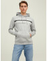 JACK & JONES Majica 'IRON' pegasto siva / črna / bela - Pepit.si