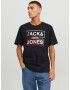 JACK & JONES Majica 'Kain' temno zelena / mešane barve / črna / bela - Pepit.si