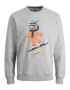 JACK & JONES Majica 'Let it snow' svetlo siva / mešane barve - Pepit.si