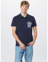 JACK & JONES Majica 'LOCK' mornarska / bela - Pepit.si