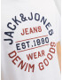 JACK & JONES Majica 'MIKK' mornarska / bela - Pepit.si