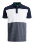 JACK & JONES Majica 'MONSE' mornarska / progasto modra / zelena / bela - Pepit.si