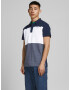 JACK & JONES Majica 'MONSE' mornarska / progasto modra / zelena / bela - Pepit.si