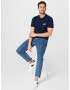 JACK & JONES Majica mornarska / bela - Pepit.si