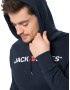 JACK & JONES Majica mornarska / rdeča / bela - Pepit.si