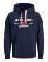 JACK & JONES Majica mornarska / rdeča / črna / bela - Pepit.si