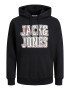 JACK & JONES Majica 'Neon' oranžna / črna / bela - Pepit.si