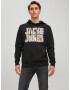 JACK & JONES Majica 'Neon' oranžna / črna / bela - Pepit.si