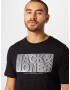 JACK & JONES Majica 'PETER' črna / bela - Pepit.si