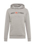 JACK & JONES Majica pegasto siva / oranžna / črna - Pepit.si