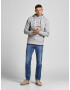 JACK & JONES Majica 'Woods' nočno modra / rjava / pastelno rumena / pegasto siva - Pepit.si