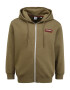 Jack & Jones Plus Jopa na zadrgo 'JORSWIRL SWEAT ZIP HOOD PS' oliva - Pepit.si