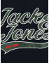 Jack & Jones Plus Majica 'BECKS' mornarska / temno zelena / ognjeno rdeča / bela - Pepit.si