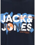 Jack & Jones Plus Majica 'DUST' mornarska / svetlo modra / bela - Pepit.si