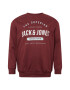 Jack & Jones Plus Majica 'HERRO' rdeča / bela - Pepit.si