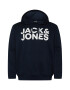 Jack & Jones Plus Majica 'JJECORP' temno modra / bela - Pepit.si