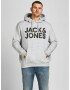 Jack & Jones Plus Majica pegasto siva / črna - Pepit.si