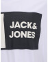 Jack & Jones Plus Majica 'LOGAN' bazaltno siva / oliva / črna / bela - Pepit.si