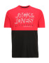 Jack & Jones Plus Majica 'MARCO' rdeča / črna / bela - Pepit.si