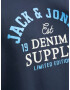 Jack & Jones Plus Majica modra / marine / bela - Pepit.si