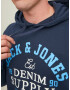 Jack & Jones Plus Majica modra / marine / bela - Pepit.si