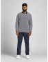 Jack & Jones Plus Majica modra / pegasto siva / rdeča / bela - Pepit.si