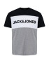 Jack & Jones Plus Majica modra / siva / bela - Pepit.si