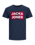 Jack & Jones Plus Majica mornarska / svetlo rdeča / bela - Pepit.si