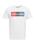 Jack & Jones Plus Majica nebeško modra / rdeča / črna / off-bela - Pepit.si