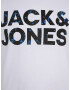 Jack & Jones Plus Majica 'NEON' modra / črna / bela - Pepit.si