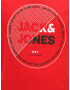 Jack & Jones Plus Majica 'RALF' rdeča / črna / bela - Pepit.si