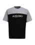 Jack & Jones Plus Majica siva / črna / bela - Pepit.si