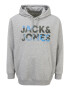 Jack & Jones Plus Majica 'Soldier' svetlo siva / svetlo modra / kaki - Pepit.si