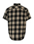 Jack & Jones Plus Srajca 'GINGHAM' temno bež / črna - Pepit.si