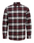 Jack & Jones Plus Srajca 'PLAIN AUTUMN' rdeča / črna / bela - Pepit.si