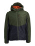 JACK & JONES Prehodna jakna 'Faster' temno modra / temno zelena - Pepit.si