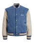 JACK & JONES Prehodna jakna 'Mash Up' ecru / golobje modra / moder denim - Pepit.si