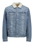 JACK & JONES Prehodna jakna moder denim / volneno bela - Pepit.si