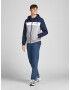 JACK & JONES Prehodna jakna 'Rush' mornarska / pegasto siva / bela - Pepit.si