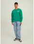 JACK & JONES Pulover 'Brink' mornarska / zelena / bela - Pepit.si